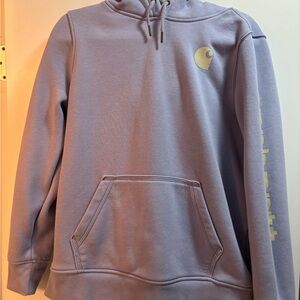 Carhartt Lavender Hoodie with Gold Logo